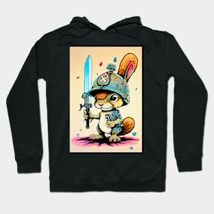 Squirrel with a Knife Hoodie